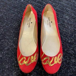 Kate Spade Julip Flat in red